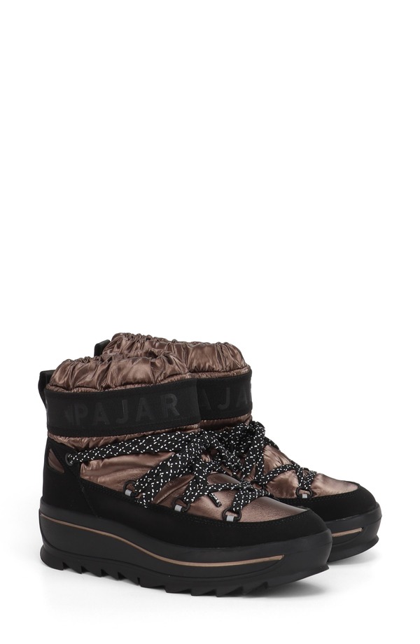 パジャール レディース シューズ ブーツ・レインブーツ プラットホーム ミニ アンクル Pajar Galaxy Mini Waterproof Platform Ankle Bootie Copper