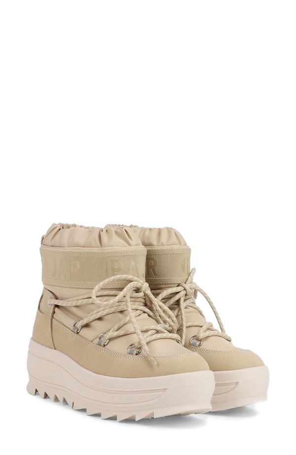 パジャール レディース シューズ ブーツ・レインブーツ プラットホーム ミニ アンクル Pajar Galaxy Mini Waterproof Platform Ankle Bootie Sand 沙子