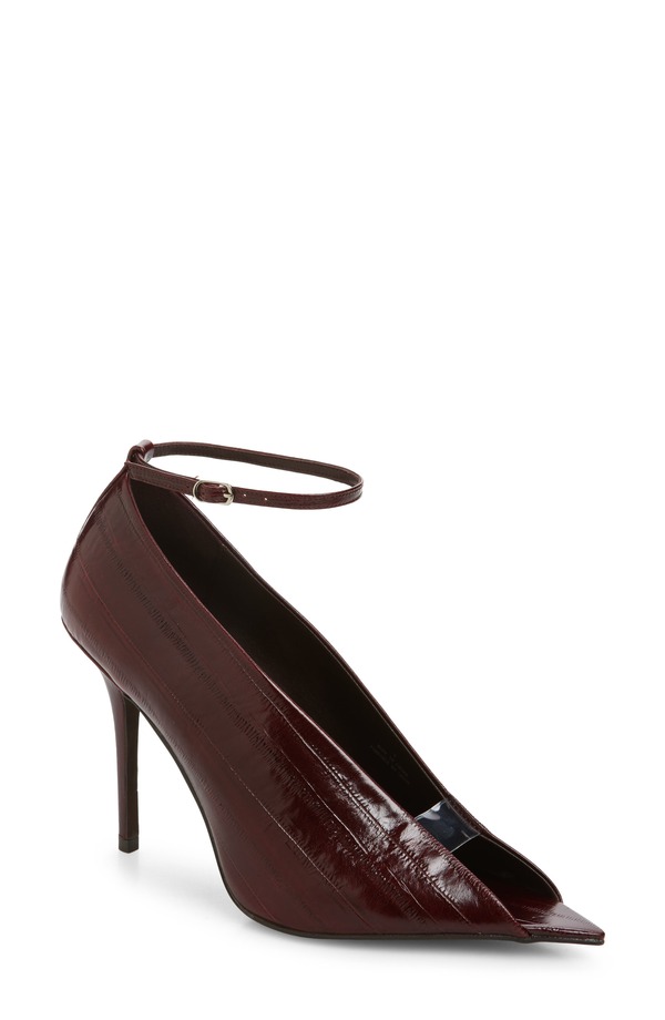 ジェフリー キャンベル レディース シューズ サンダル アンクル Jeffrey Campbell Inherit Ankle Strapointed Peep Toe Sandal Wineel ワイン|ReVida 店