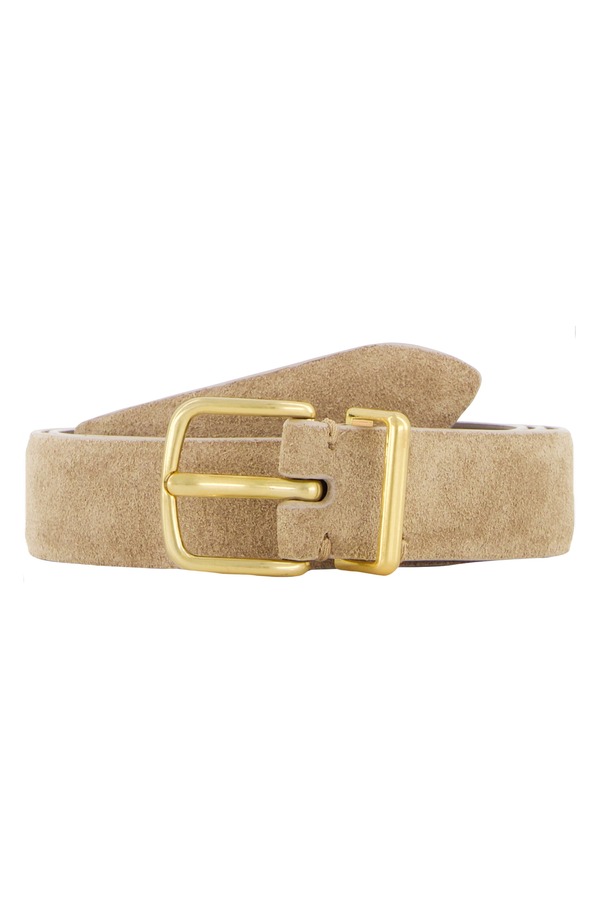 ヴィンス レディース アクセサリー ベルト スエード Vince Kaia Suede Belt Sand Trail サンド|ReVida 店