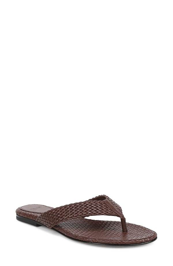 ヴィンス レディース シューズ サンダル Vince Lotus Flip Flop Molton Brown ブラウン｜ReVida 店