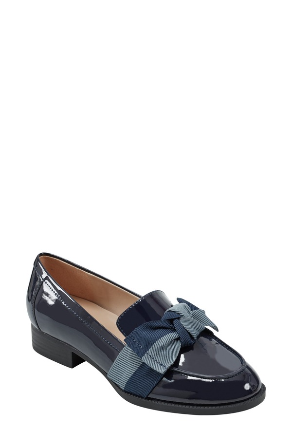 バンドリーノ レディース シューズ スリッポン・ローファー Bandolino Bow Loafer Navy Blue 米国海軍