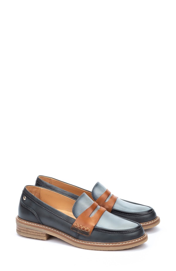 ピコリーノス レディース シューズ スリッポン・ローファー PIKOLINOS Aldaya Penny Loafer Ocean|ReVida 店