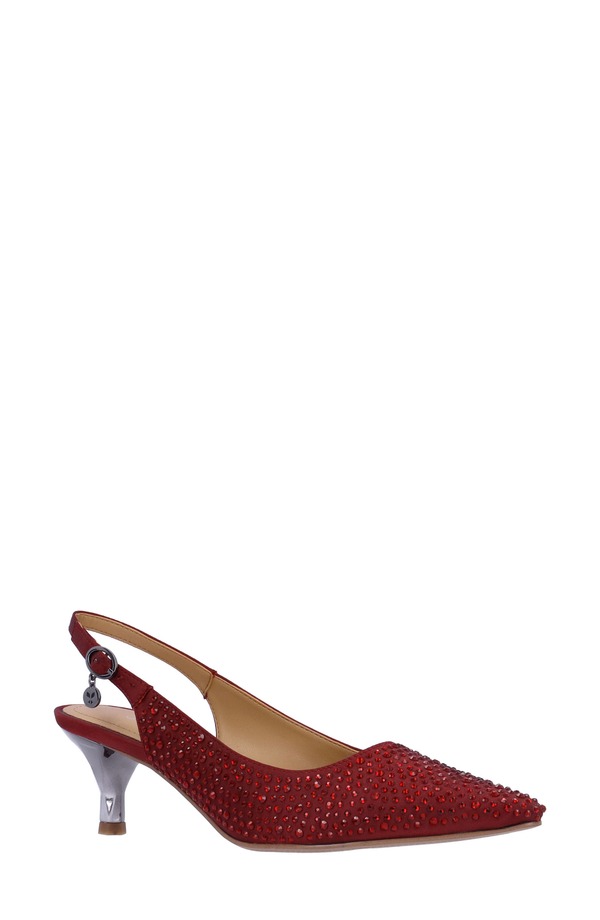 ジェイレニー レディース シューズ パンプス J. Rene Ferryanne Pointed Toe Slingback Pump Burgundy バーガンディ