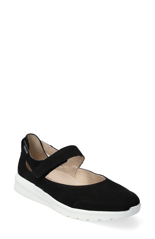 メフィスト レディース シューズ パンプス Mephisto Marsia Mary Jane Flat Black/White 白いこと