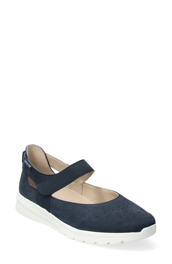 メフィスト レディース シューズ パンプス Mephisto Marsia Mary Jane Flat Jeans Blue Bucksoft 青み