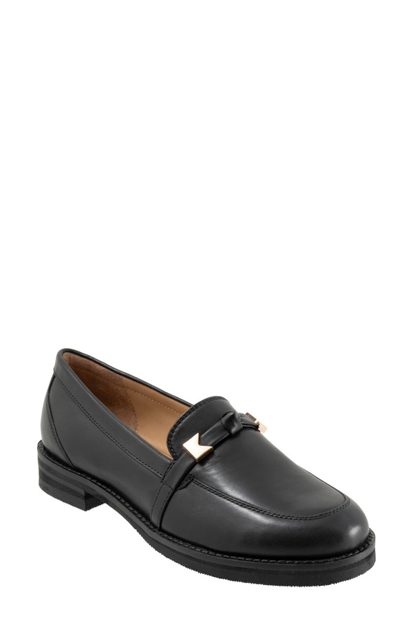 トロッターズ レディース シューズ スリッポン・ローファー Trotters Femi Loafer Black 黒いこと ローファー-靴-レディース靴