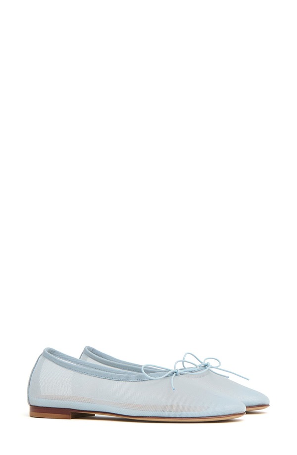 マンサーガブリエル レディース シューズ パンプス メッシュ Mansur Gavriel Dreamesh Ballerina Flat Baby Blue 青色