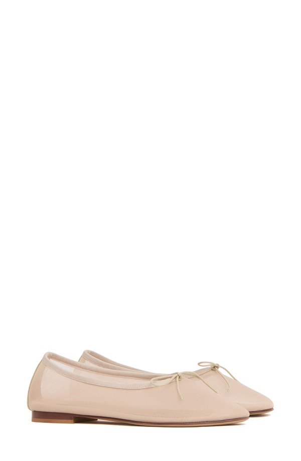 マンサーガブリエル レディース シューズ パンプス メッシュ Mansur Gavriel Dreamesh Ballerina Flat Beige ベージュ