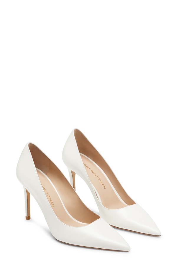 スチュアート ワイツマン レディース シューズ パンプス Stuart Weitzman Stuart Power 85 Pump Cream 皮膚軟化剤