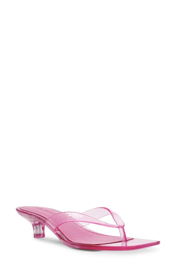 スティーブ マデン レディース シューズ サンダル 踵 Steve Madden Tracie Kitten Heel Flip Flopink サクラ色