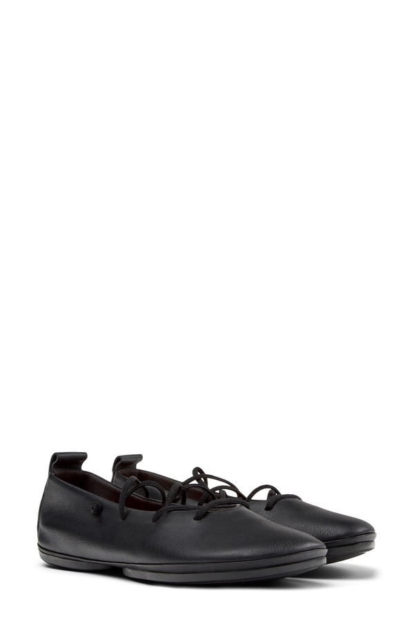 カンペール レディース シューズ パンプス Camperight Nina Flat Black 黒いこと