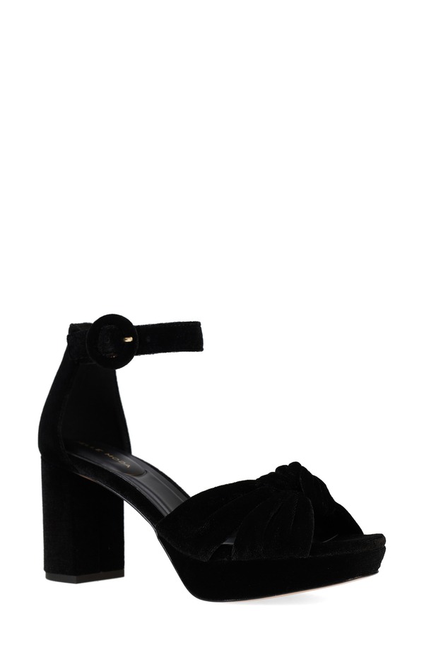 ペレモーダ レディース シューズ 踵 プラットホーム サンダル アンクル Pelle Modanesankle Straplatform Sandal Black 黒いこと