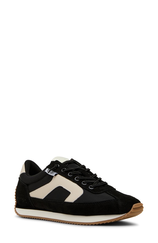 金髪 レディース シューズ スニーカー Blondo Emara Waterproof Sneaker Black Suede 黒いこと