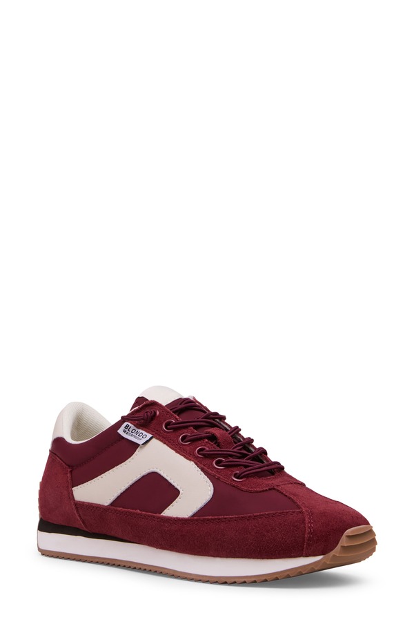 金髪 レディース シューズ スニーカー Blondo Emara Waterproof Sneaker Burgundy Suede バーガンディ