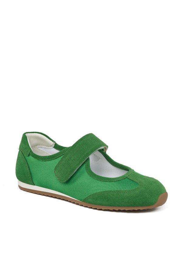 ジェースライズ レディース シューズ スニーカー JSlides Patricia Mary Jane Green グリーン｜ReVida 店