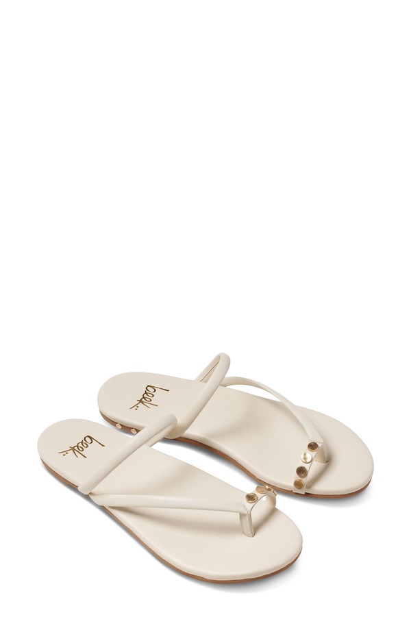 ビーク レディース シューズ サンダル Beek Starbird Studded Toe Ring Slide Sandal Vanilla｜ReVida 店