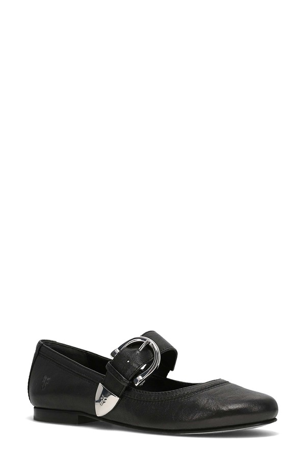 飛球 レディース シューズ パンプス Frye Carson Mary Jane Flat Black 黒いこと