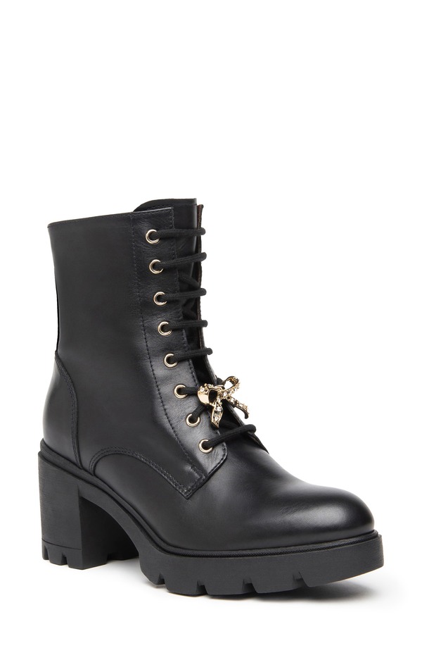 ネーロ ジャルディーニ レディース シューズ ブーツ・レインブーツ ヒール NeroGiardini Gems Block Heel Bootie Black ブラック 43,680円