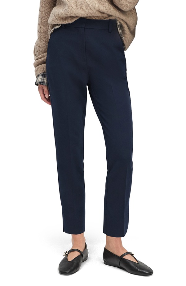 フェイバリット ドーター レディース ボトムス レギンス 御機嫌酉の方角 ズボン下 アンクル Favorite Daughter The Favorite High Waist Ankle Cigarette Pants Navy 米国海軍