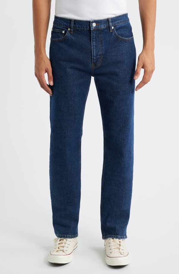 フレーム メンズ ボトムス デニムパンツ ストレート ジーンズ FRAME Modern Straight Leg Jeans Varsity｜ReVida 店