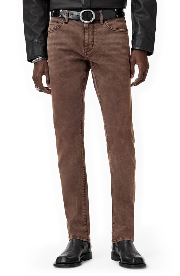 ジョンバルベイトス メンズ ボトムス デニムパンツ スリムフィット ジーンズ John Varvatoslim Fit Jeans Hazelnut