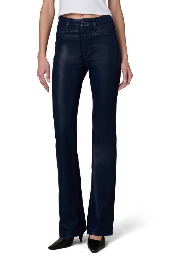 ジョーズ レディース シューズ ブーツ・レインブーツカット 厚地の外套 デニム Joe\u0027s The Hi Honey Curvy Coated Bootcut Jeans Maritime Blue 青色