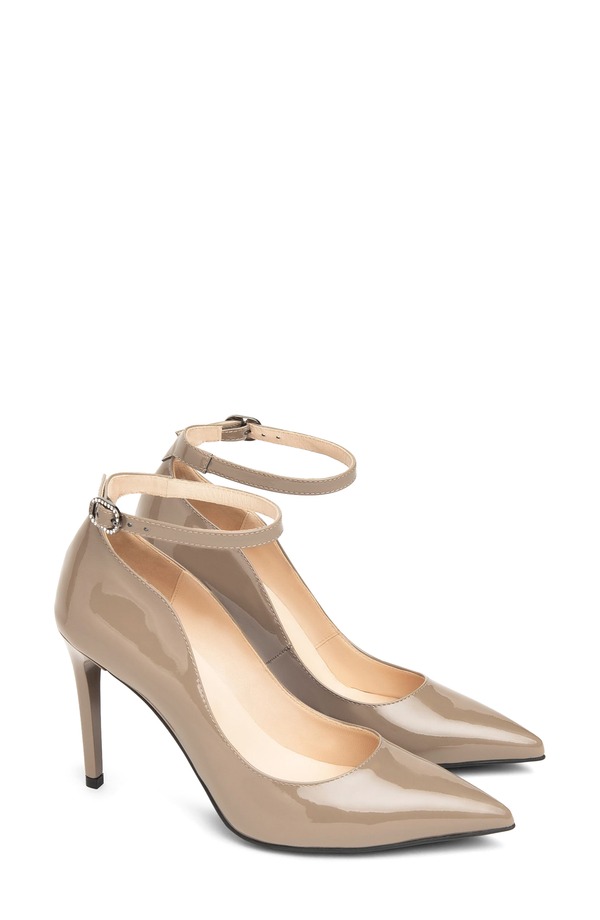 ネーロ ジャルディーニ レディース シューズ 踵 アンクル NeroGiardini Ankle Strapointed Toe Pump Taupe トープ
