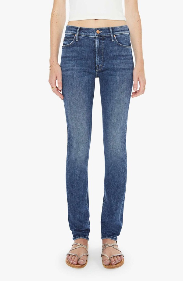 マザー レディース ボトムス デニムパンツ ストレート ジーンズ MOTHER The Mid Rise Dazzler Skimp Straight Leg Jeans One Last Shot