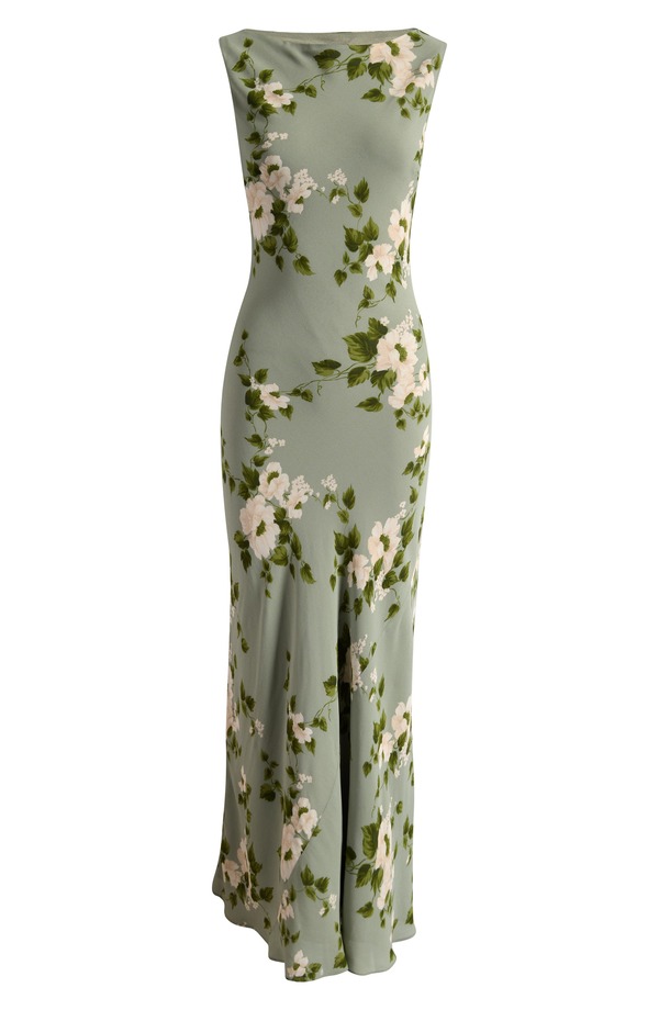 リフォーメーション レディース トップス ワンピース フラワー柄 フラワー Reformation Prescott Floral Mermaidress Greenery｜ReVida 店