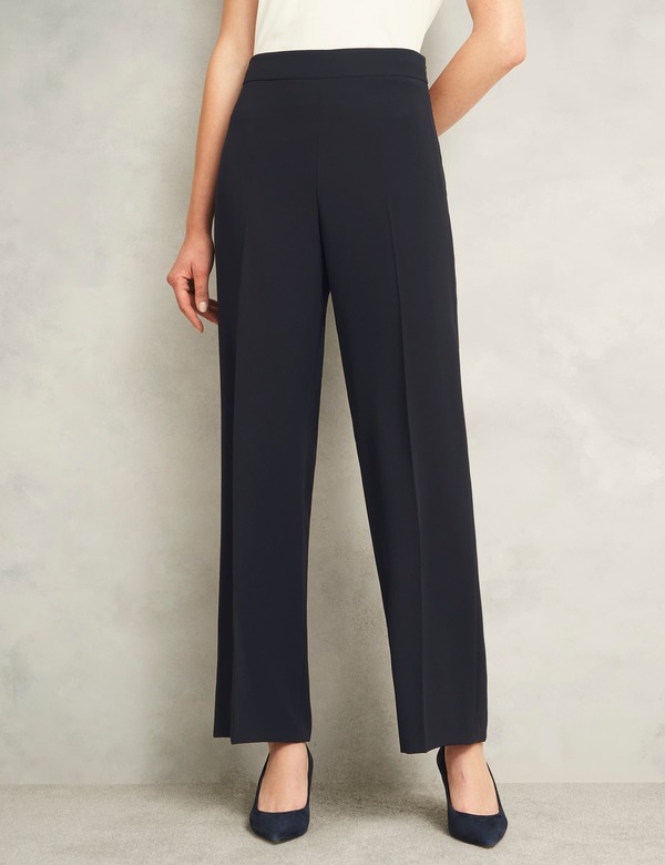 ホッブス英国の首都 レディース ボトムス レギンス HOBBS LONDON Mel Wide Trouser Navy 米国海軍