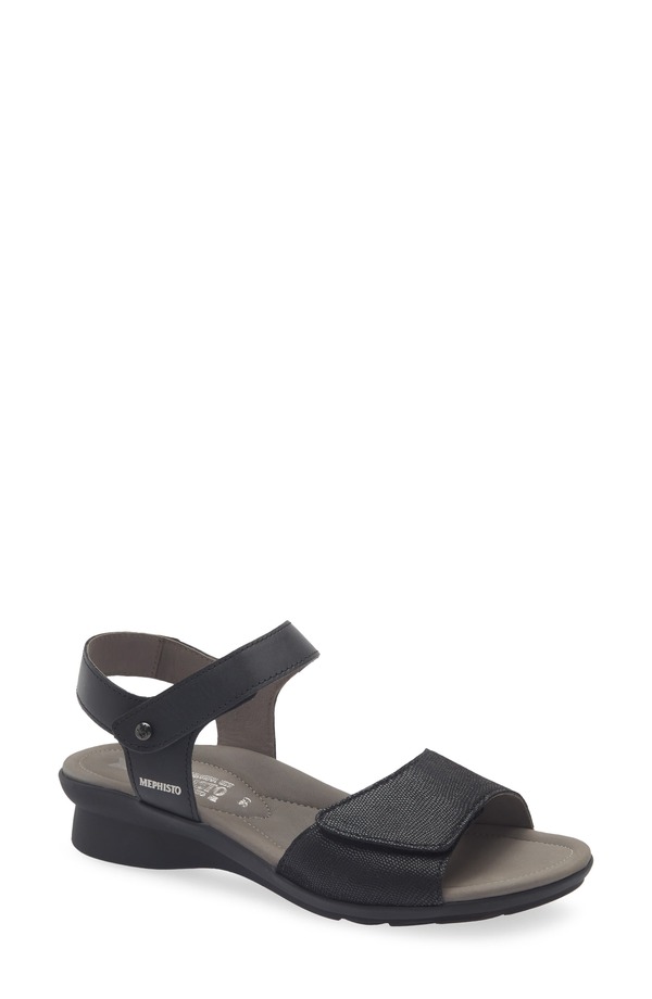 メフィスト レディース シューズ サンダル Mephisto Pattie Sandal Black ブラック｜ReVida 店