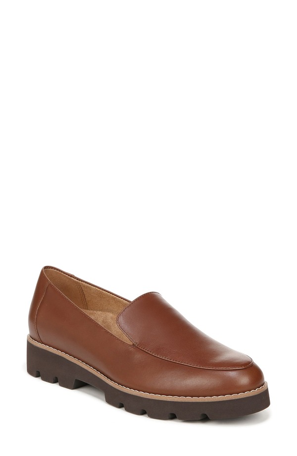 バイオニック レディース シューズ スリッポン・ローファー Vionic Kensley Loafer Brown 赤銅色