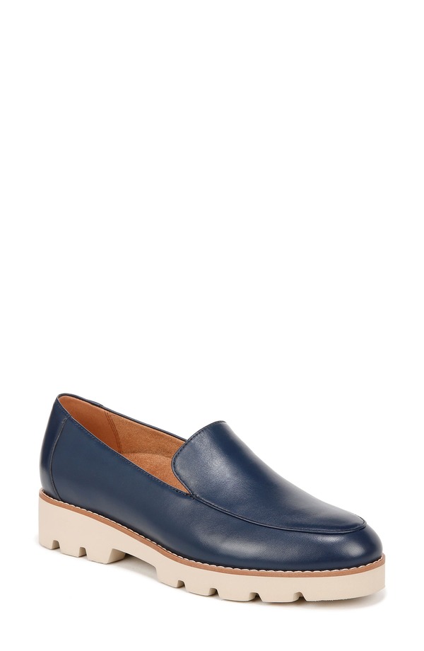 バイオニック レディース シューズ スリッポン・ローファー Vionic Kensley Loafer Navy 米国海軍