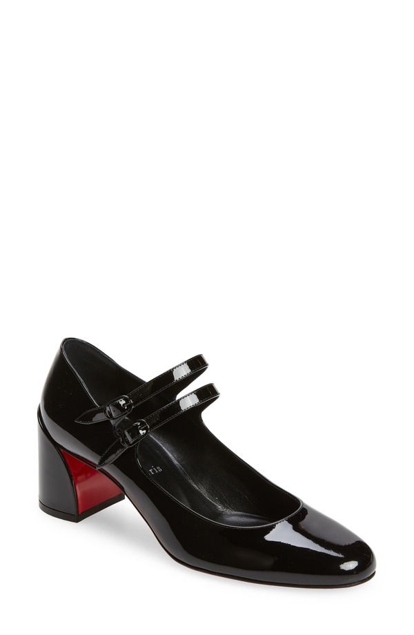 クリスチャン・ルブタン レディース シューズ パンプス Christian Louboutin Miss Jane Pump B439 Black/Lin Black 黒いこと