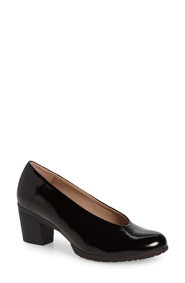 ワンダーズ レディース シューズ パンプス Wonders Almond Toe Pump Lack Black ブラック|ReVida 店