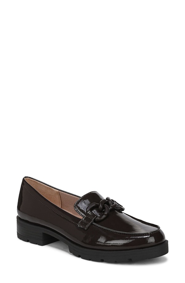 ライフストライド レディース シューズ スリッポン・ローファー LifeStride London 2 Chain Loafer Dk Chocolate 黒茶