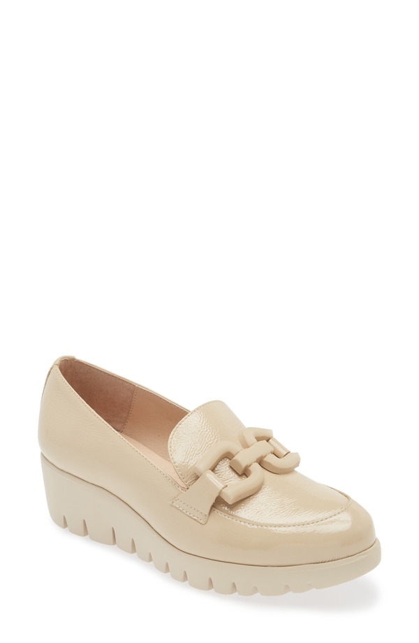 ワンダーズ レディース シューズ スリッポン・ローファー プラットフォーム Wondersan Marino Platform Loafer Lack Natural｜ReVida 店