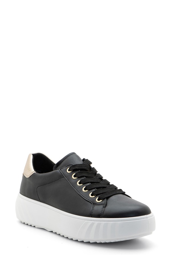 アラ レディース シューズ スニーカー プラットホーム ara Mikky Platform Sneaker Black W Platinum 黒いこと