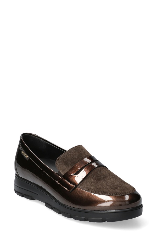 メフィスト レディース シューズ スリッポン・ローファー Mephisto Carima Penny Loafer Bronze