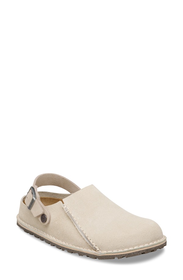 ビルケンシュトック レディース シューズ サンダル Birkenstock Lutry 365 Clog Oyster Suede|ReVida 店