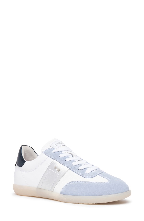 ネーロ ジャルディーニ レディース シューズ スニーカー NeroGiardini Low Top Sneaker White/ Blue ホワイト｜ReVida 店