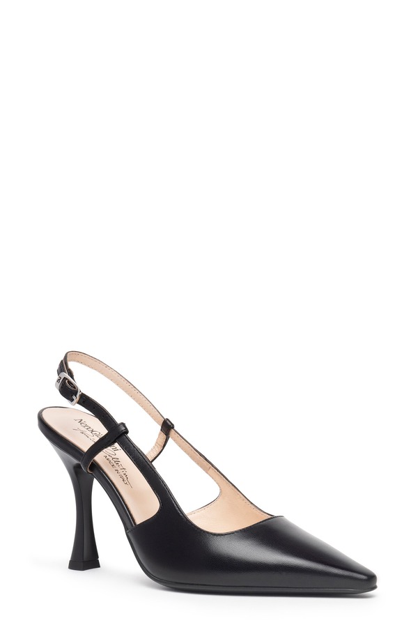 ネーロ ジャルディーニ レディース シューズ パンプス NeroGiardini Pointed Toe Slingback Pump Black 黒いこと パンプス-靴
