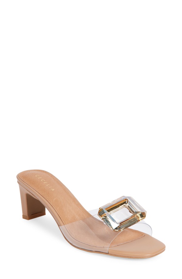 セシリア ニューヨーク レディース シューズ サンダル Cecelia New York Park Avenue Jewel Detail Sandal Tea｜ReVida 店