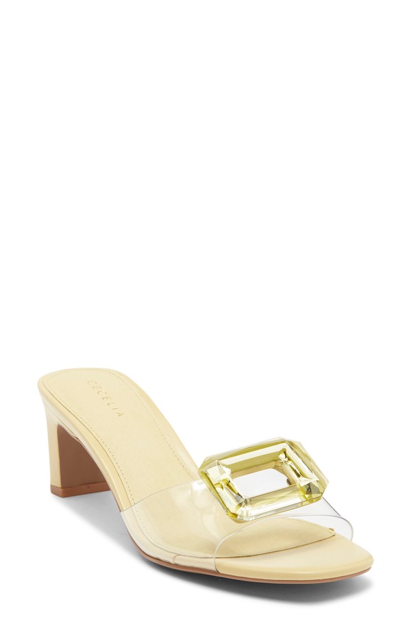 セシリア ニューヨーク レディース シューズ サンダル Cecelia New York Park Avenue Jewel Detail Sandal Yellow イエロー|ReVida 店