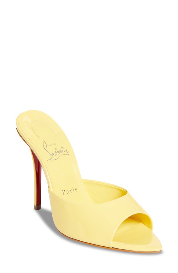 クリスチャン・ルブタン レディース シューズ サンダル Christian Louboutin Miss Z Pointed Toe Sandal Y523 Vanilla/ Lin Vanilla