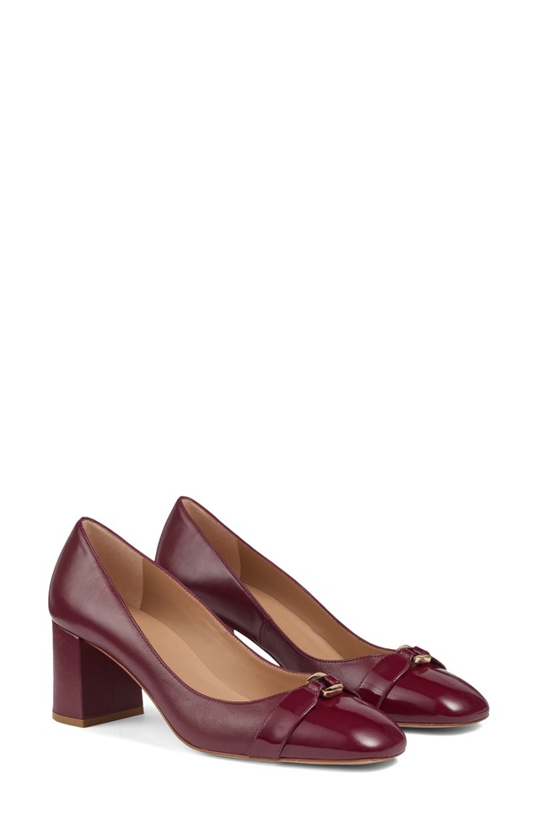エルケーベネット レディース シューズ パンプス 踵 LK Bennett Kate Block Heel Pump Burgundy バーガンディ