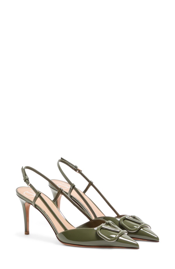 ヴァレンティノ レディース シューズ パンプス ロゴタイプ Valentino Garavani VLOGO Pointed Toe Slingback Pump Oasis