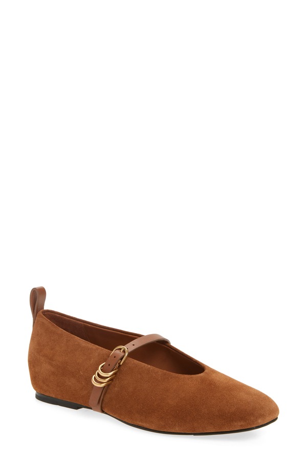ラグアンドボーン レディース シューズ パンプス rag \u0026 bone Spire Mary Jane Flat Umber Suede パンプス-靴-レディース靴