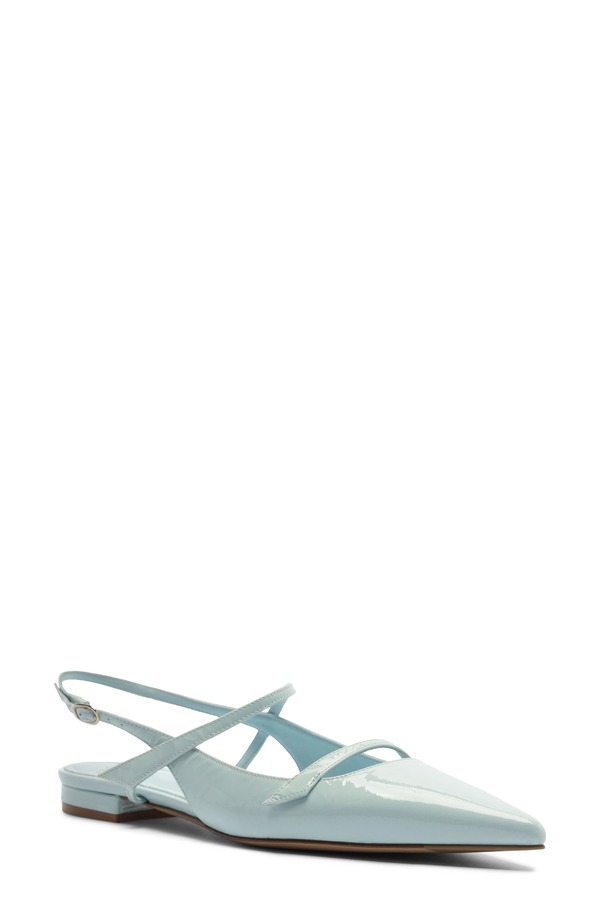 アレクサンドラ禽鳥マン レディース シューズ パンプス Alexandre Birman Tita Pointed Toe Slingback Flat Dust Blue 青味